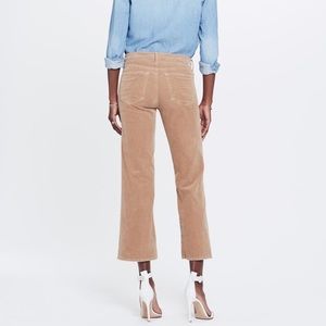 MOTHER the outsider crop corduroy jeans